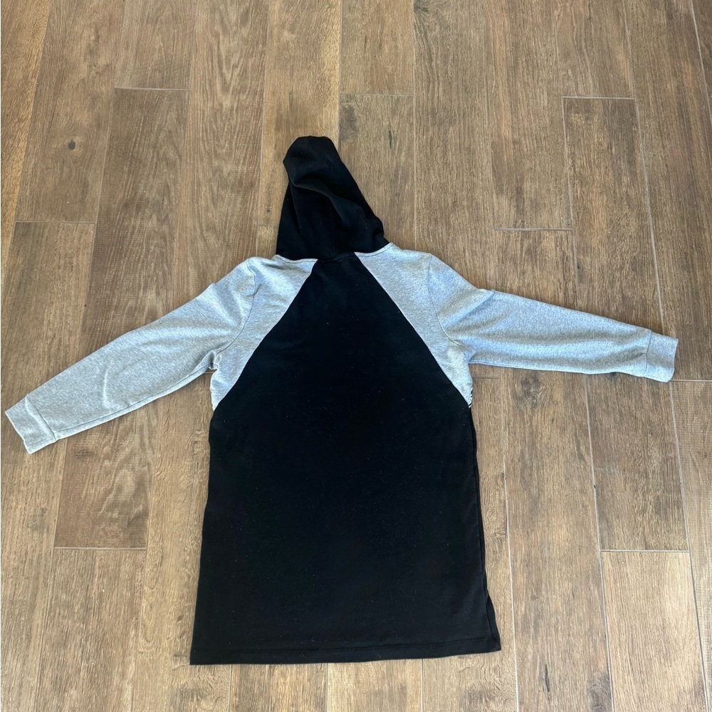 Tommy Hilfiger Hooded Long Sleeve Logo Dress Black - Picture 2 of 7